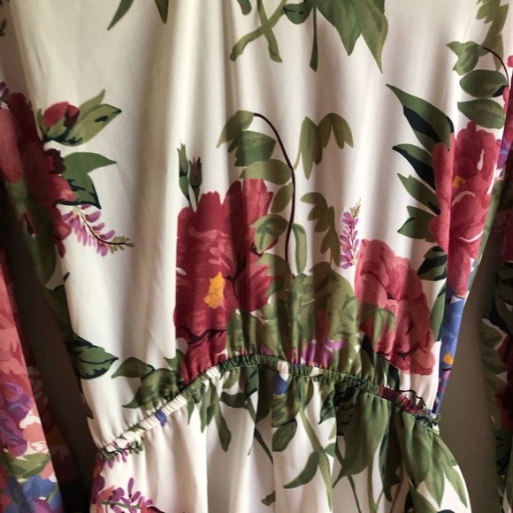 Show Me Your Mumu Womans Sz Small‎ Rocky Romper Floral Long Sleeve Ruffle Boho - Picture 6 of 11